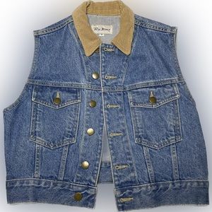 vintage paris blues denim vest
